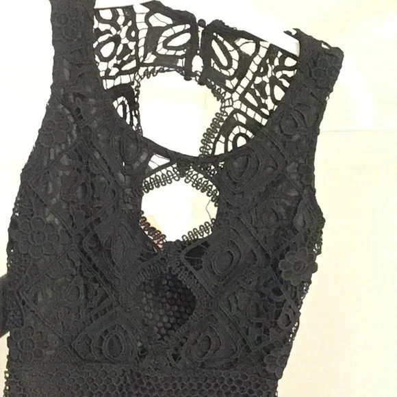 Black Lacey Dress NWOT - Picture 4 of 7